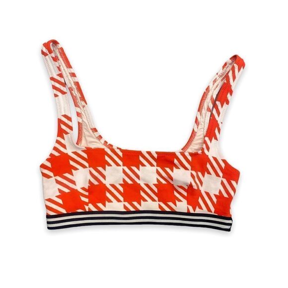 SOLID & STRIPED Retro Vintage Orange Sport Bra - Picture 2 of 6